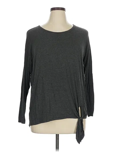 Pre-owned Torrid 3/4 Sleeve T-shirt In Gray