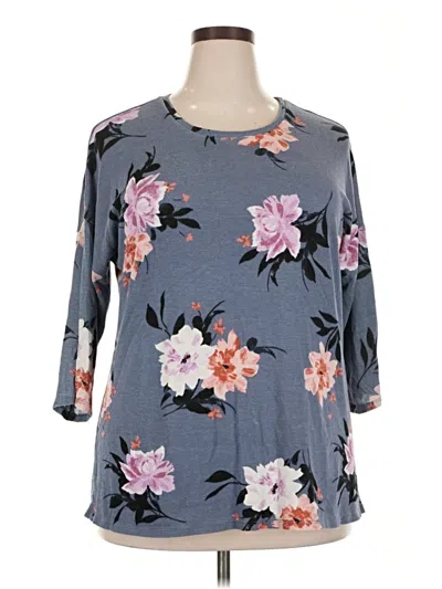 Pre-owned Torrid 3/4 Sleeve T-shirt In Gray
