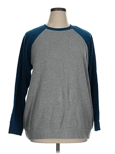 Pre-owned Torrid 3/4 Sleeve T-shirt In Gray
