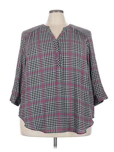 Pre-owned Torrid 3/4 Sleeve T-shirt In Gray