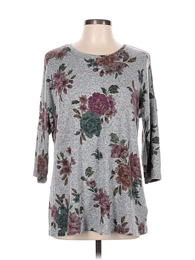 Pre-owned Torrid 3/4 Sleeve T-shirt In Gray