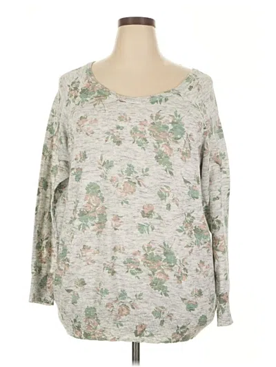 Pre-owned Torrid 3/4 Sleeve T-shirt In Gray