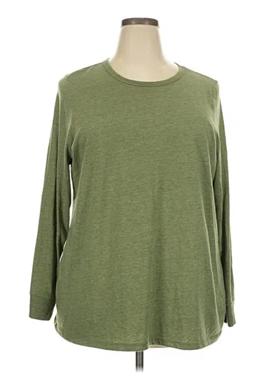 Pre-owned Torrid 3/4 Sleeve T-shirt In Green