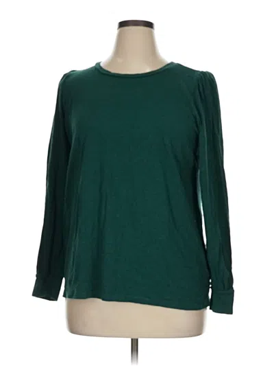 Pre-owned Torrid 3/4 Sleeve T-shirt In Green