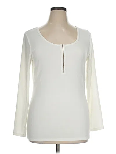 Pre-owned Torrid 3/4 Sleeve T-shirt In Ivory