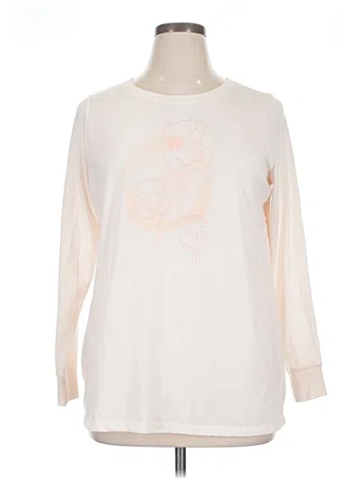 Pre-owned Torrid 3/4 Sleeve T-shirt In Ivory