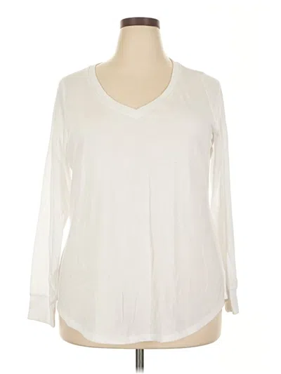 Pre-owned Torrid 3/4 Sleeve T-shirt In Ivory