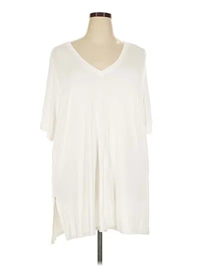 Pre-owned Torrid 3/4 Sleeve T-shirt In Ivory