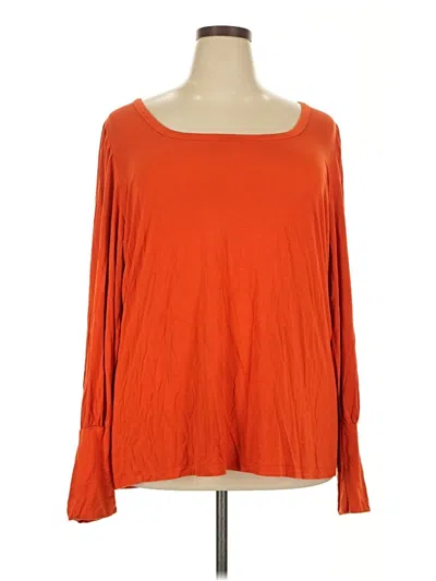 Pre-owned Torrid 3/4 Sleeve T-shirt In Orange