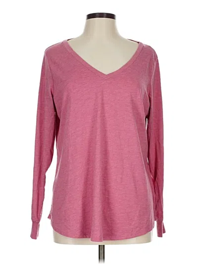 Pre-owned Torrid 3/4 Sleeve T-shirt In Pink