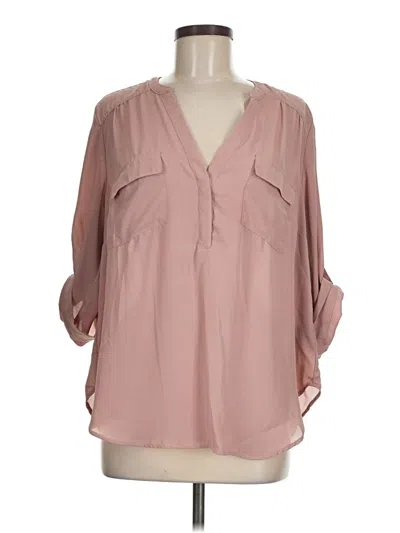 Pre-owned Torrid 3/4 Sleeve T-shirt In Pink