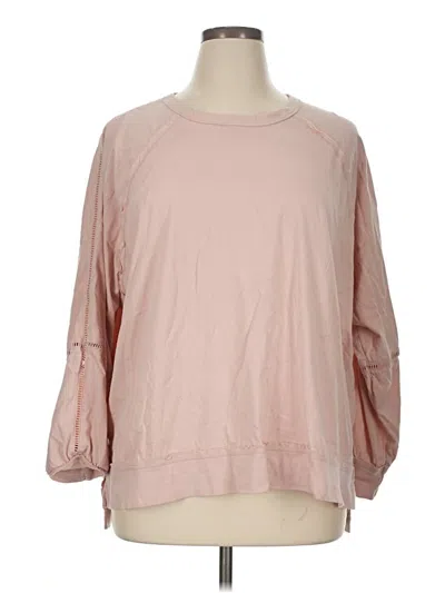 Pre-owned Torrid 3/4 Sleeve T-shirt In Pink