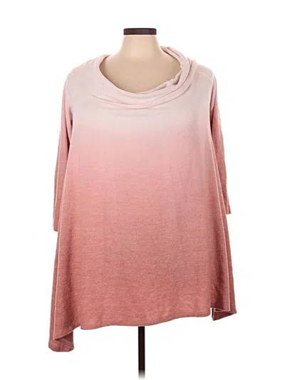 Pre-owned Torrid 3/4 Sleeve T-shirt In Pink