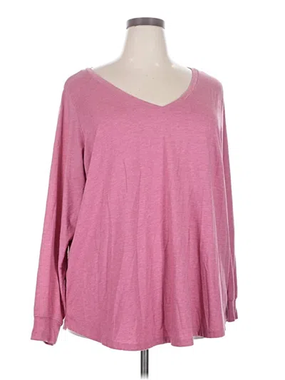 Pre-owned Torrid 3/4 Sleeve T-shirt In Pink