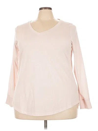 Pre-owned Torrid 3/4 Sleeve T-shirt In Pink
