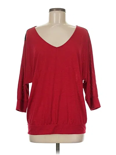 Pre-owned Torrid 3/4 Sleeve T-shirt In Red