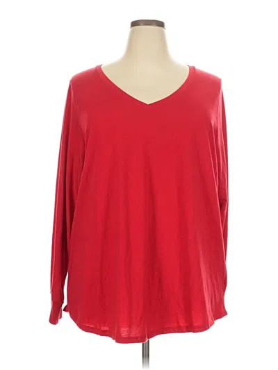 Pre-owned Torrid 3/4 Sleeve T-shirt In Red