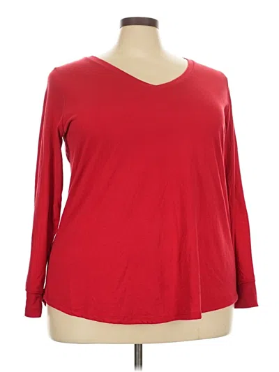 Pre-owned Torrid 3/4 Sleeve T-shirt In Red