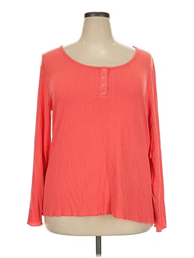 Pre-owned Torrid 3/4 Sleeve T-shirt In Red