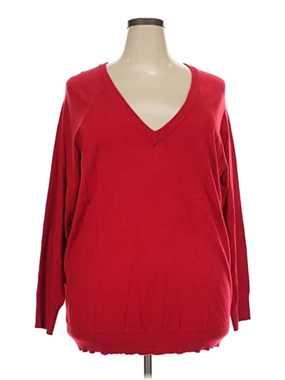 Torrid 3/4 Sleeve T-shirt In Red