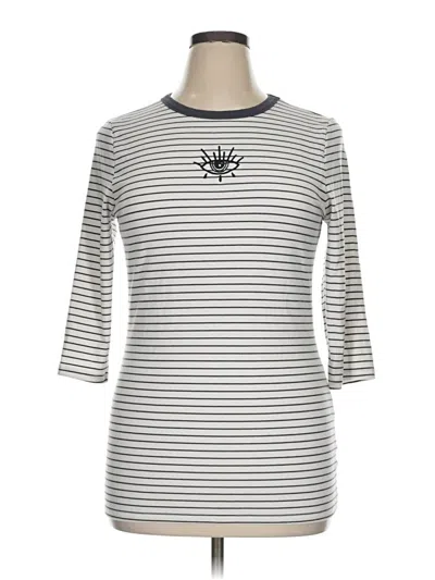 Pre-owned Torrid 3/4 Sleeve T-shirt In Silver
