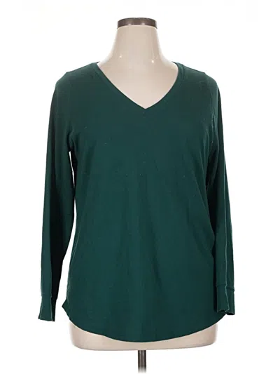 Pre-owned Torrid 3/4 Sleeve T-shirt In Teal