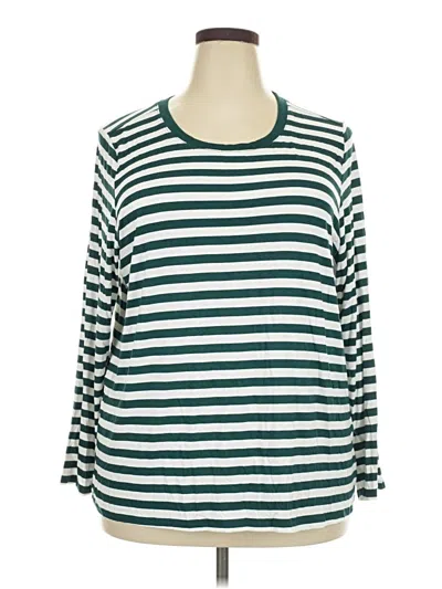 Pre-owned Torrid 3/4 Sleeve T-shirt In Teal