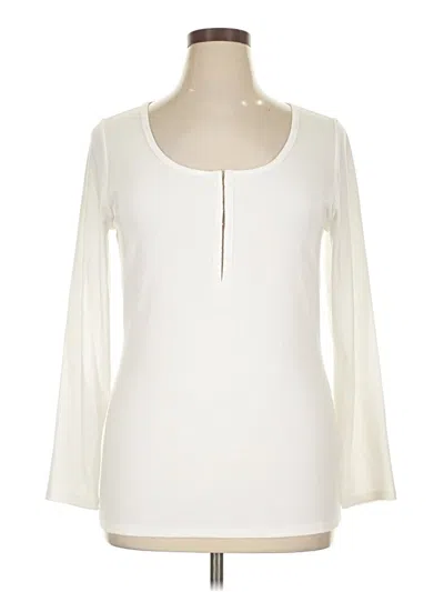 Pre-owned Torrid 3/4 Sleeve T-shirt In White