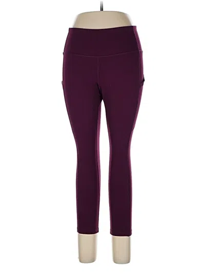 Pre-owned Torrid Active Active Pants In Burgundy