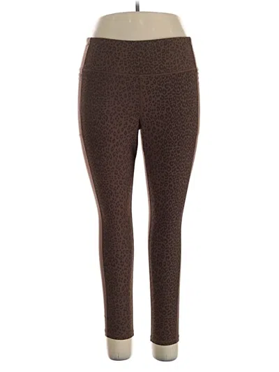 Pre-owned Torrid Active Pants In Brown