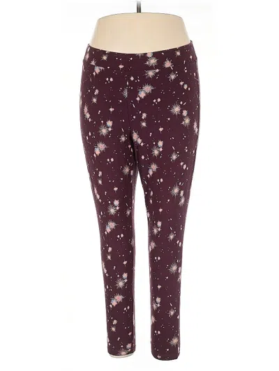 Pre-owned Torrid Active Pants In Burgundy