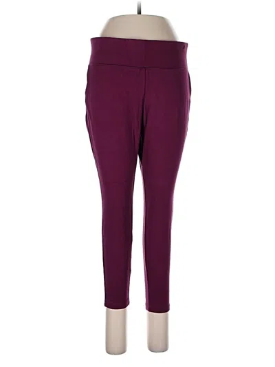 Pre-owned Torrid Active Pants In Burgundy