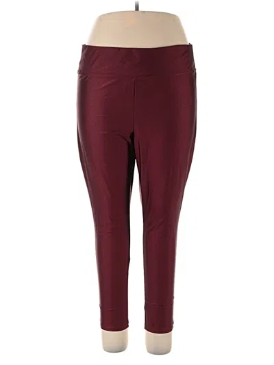 Pre-owned Torrid Active Pants In Burgundy