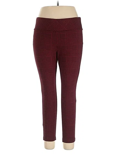Pre-owned Torrid Active Pants In Burgundy