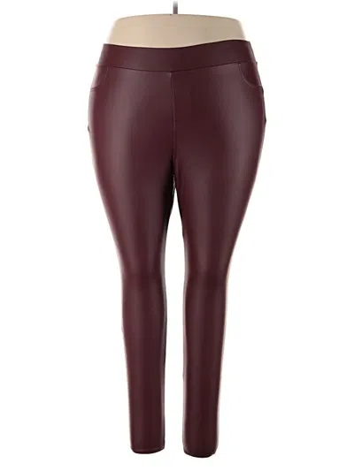Pre-owned Torrid Active Pants In Burgundy