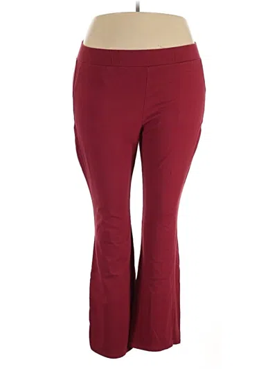 Pre-owned Torrid Active Pants In Burgundy