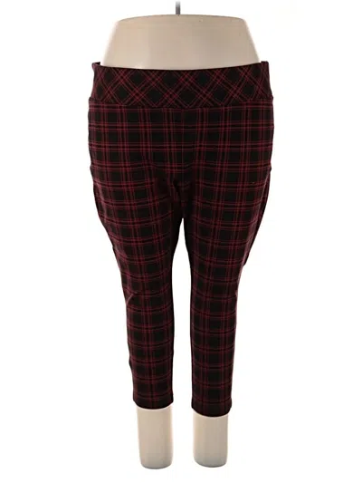 Pre-owned Torrid Active Pants In Burgundy