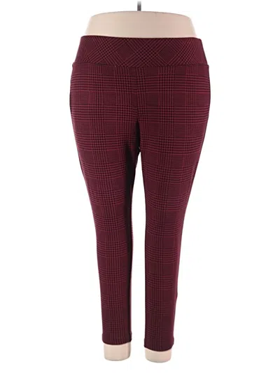Pre-owned Torrid Active Pants In Burgundy