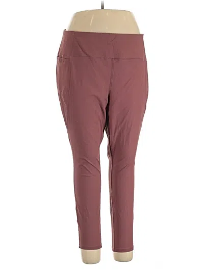 Pre-owned Torrid Active Pants In Burgundy