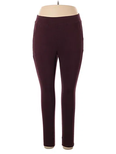 Pre-owned Torrid Active Pants In Burgundy