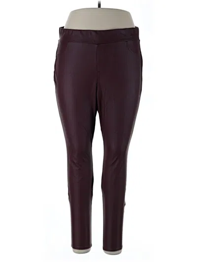 Pre-owned Torrid Active Pants In Burgundy