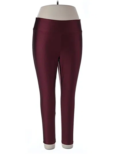 Pre-owned Torrid Active Pants In Burgundy