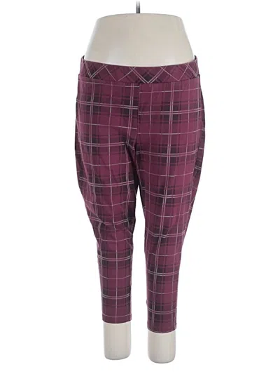 Pre-owned Torrid Active Pants In Burgundy