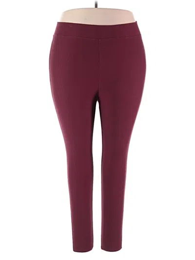 Pre-owned Torrid Active Pants In Burgundy