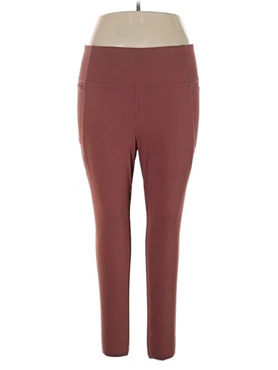 Pre-owned Torrid Active Pants In Burgundy
