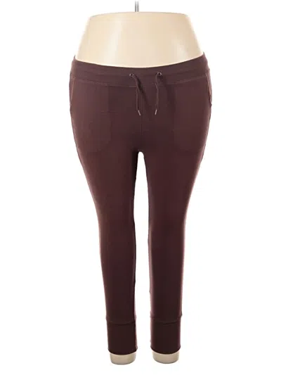 Pre-owned Torrid Active Pants In Burgundy