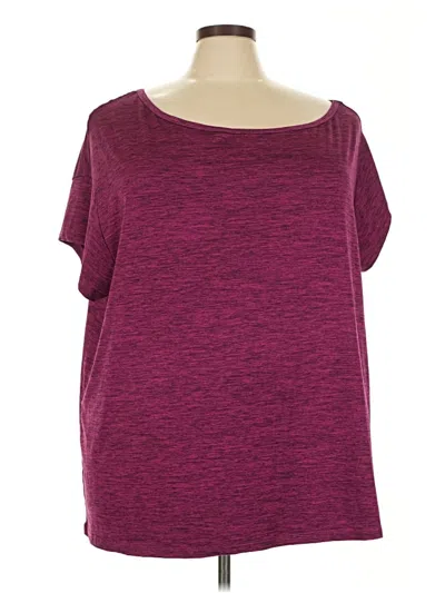 Pre-owned Torrid Active T-shirt In Burgundy