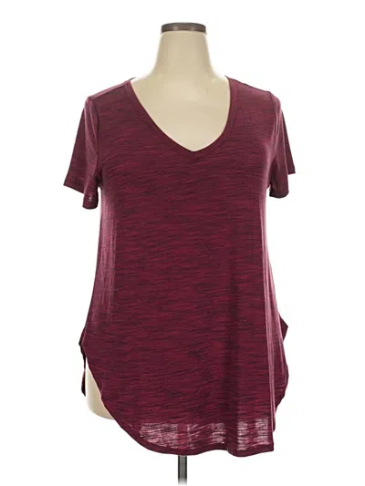 Pre-owned Torrid Active T-shirt In Burgundy