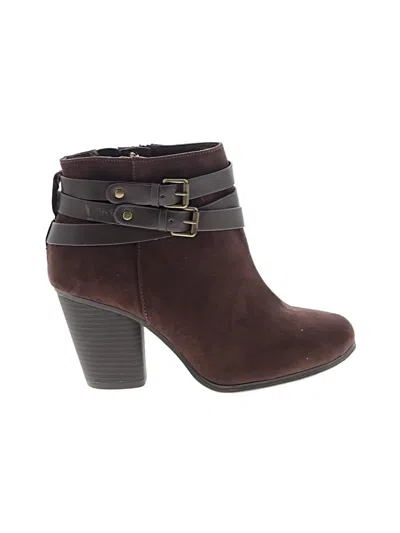 Pre-owned Torrid Ankle Boots In Brown