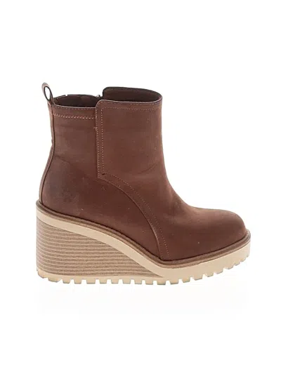 Pre-owned Torrid Ankle Boots In Brown